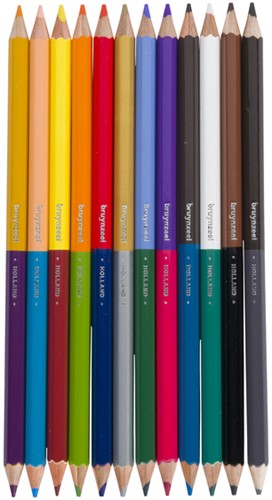 Kleurpotlood Bruynzeel Kids Twin Point 12 kleuren 12 Stuk-2
