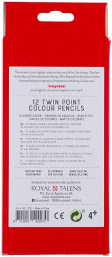 Kleurpotlood Bruynzeel Kids Twin Point 12 kleuren 12 Stuk-3