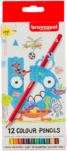 Kleurpotlood Bruynzeel Kids 12st assorti 12 Stuk