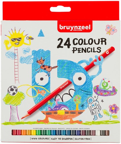Kleurpotlood Bruynzeel Kids set 24 kleuren 24 Stuk