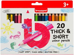 Kleurpotlood Bruynzeel Kids Thick-Short 20st ass 20 Stuk