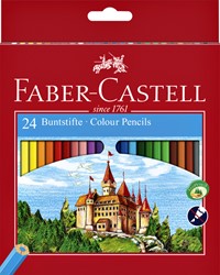 Kleurpotlood Faber-Castell 24st assorti 24 Stuk