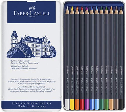 Kleurpotlood Faber-Castell GF 12st assorti 12 Stuk-3