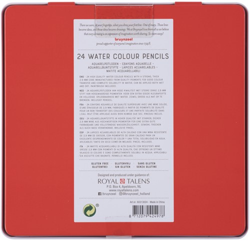 Aquarelpotlood Bruynzeel Expression 24 kleuren 24 Stuk-3