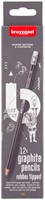 Potlood Bruynzeel 6021 Burotek HB met gum 12st 12 Stuk
