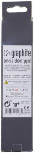 Potlood Bruynzeel 6021 Burotek HB met gum 12st 12 Stuk-3