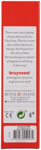 Grafietpotlood Bruynzeel Burotek 6B grijs 1 Stuk-3