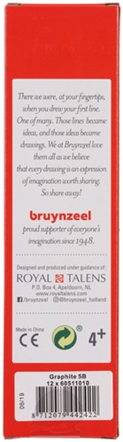 Potlood Bruynzeel Burotek 5B 1 Stuk-3