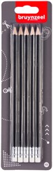 Potlood Bruynzeel Teens HB met gum 5 stuks 5 Stuk