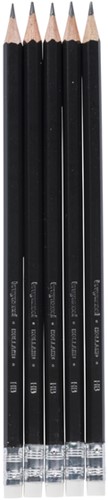 Potlood Bruynzeel Teens HB met gum 5 stuks 5 Stuk-2