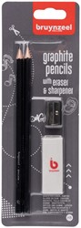 Grafietpotlood Bruynzeel Teens HB set 4 delen 2 Stuk
