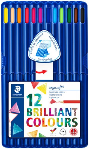 Kleurpotloden Staedtler ergosoft 3kantig 12 Stuk