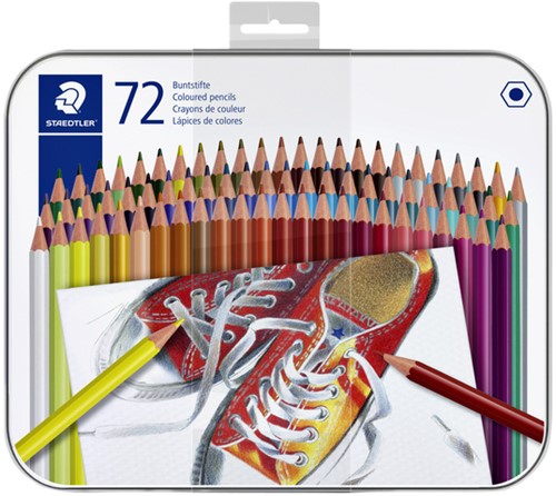 Kleurpotloden Staedtler 175 6kantig 72 st ass 72 Stuk
