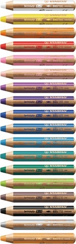 Kleurpotlood STABILO 880 woody 3 in 1 Arty 18st 18 Stuk-2