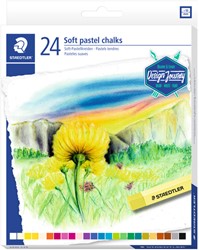 Pastelkrijt Staedtler karat zacht ass 24 Stuk