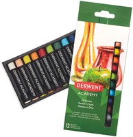 Oliepastel Derwent Academy ass 12 Stuk