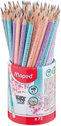 Grafietpotlood Maped BlackPeps pot 72 stuks pastel 1 Stuk