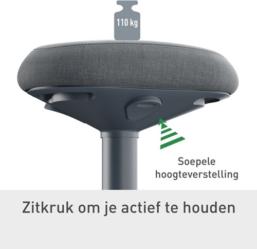 Actieve zitkruk Leitz Ergo met gasveer 1 Stuk-14