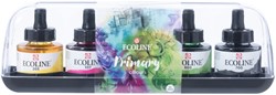 Inkt Talens Ecoline met pipet primary set a 5 ass 5 Stuk