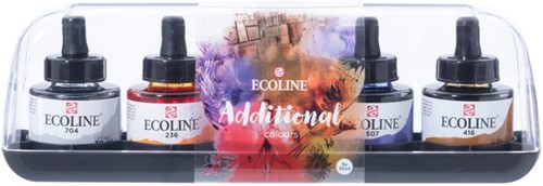 Inkt Talens Ecoline pipet additional set 5 ass 5 Stuk