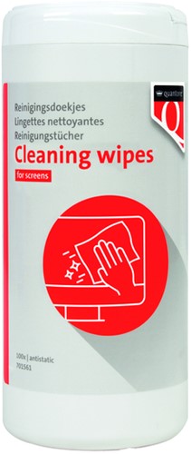 Beeldschermdoekjes Quantore dispenser 100 stuks 100 Stuk