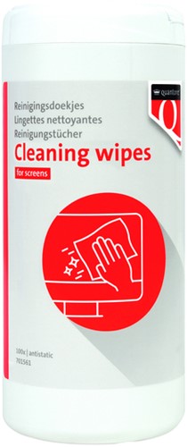 Beeldschermdoekjes Quantore dispenser 100 stuks 100 Stuk