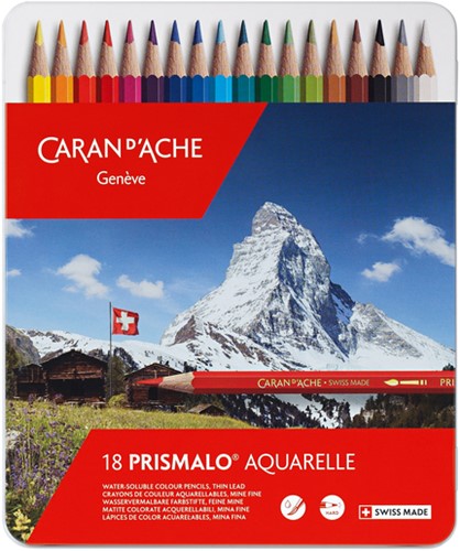 Kleurpotlood Caran d Ache Prismalo 18st ass 18 Stuk