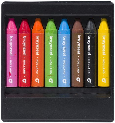 Waskrijt Bruynzeel Kids set 8 stuks assorti 8 Stuk-2