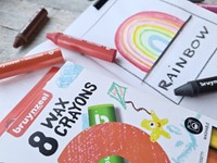Waskrijt Bruynzeel Kids set 8 stuks assorti 8 Stuk-1