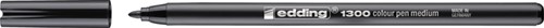 Fineliner edding 1300 M zwart 1 Stuk