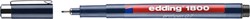 Fineliner edding 1800 0.7mm zwart 1 Stuk