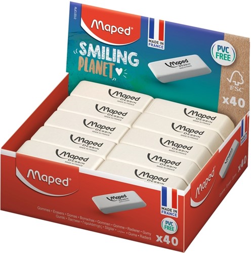 Gum Maped Smiling Planet Dessin wit 1 Stuk