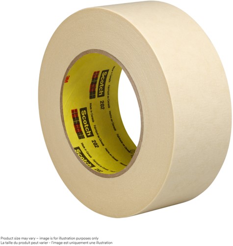 Afplaktape Scotch 202 18mmx50m crêpe beige 1 Rol