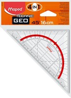 Geodriehoek Maped Technic 16cm 1 Stuk