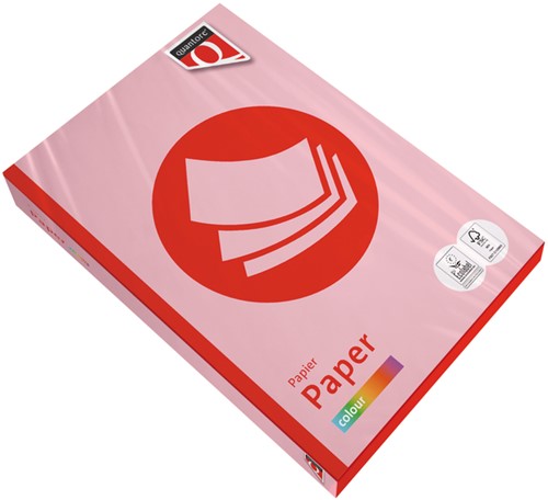 Kopieerpapier Quantore Colour A4 160gr roze 250 Vel