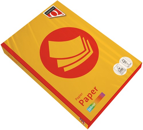 Kopieerpapier Quantore Colour A4 120gr diepgeel 250 Vel