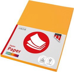 Kopieerpapier Quantore Col-100 A4 120gr diepgeel 100 Vel