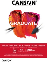 Schilderpapier Canson Graduate 20vel 290gr A4 wit 1 Stuk