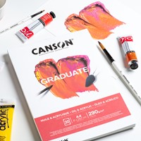 Schilderpapier Canson Graduate 20vel 290gr A4 wit 1 Stuk-2