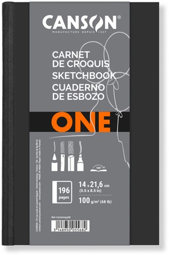 Schetsboek Canson Art Book One hardcover 140x216mm 1 Stuk