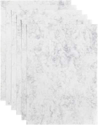 Kopieerpapier Papicolor A4 90gr marble grijs 12 Vel