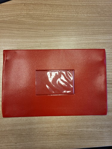 Schooletui 15x26cm met rits skai helder rood 1 Stuk-2