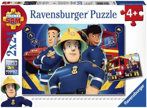 Puzzel Sam helpt je uit de brand 2 x à 24 stukjes 1 Stuk