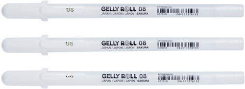 Gelschrijver Sakura Gelly Roll Classic 08 3 stuks 3 Set