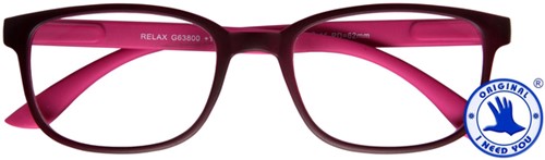 Leesbril I Need You +3.00dpt Relax rood-roze 1 Stuk