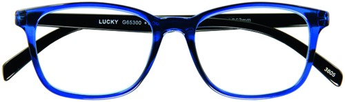 Leesbril I Need You +1.00dpt Lucky blauw-zwart 1 Stuk