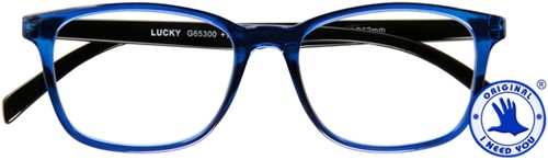Leesbril I Need You +1.50dpt Lucky blauw-zwart 1 Stuk