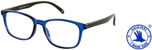 Leesbril I Need You +1.00dpt Lucky blauw-zwart 1 Stuk-2
