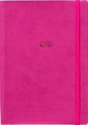 NOTITIEBOEK A5 SOFT COVER ROZE 1 Stuk