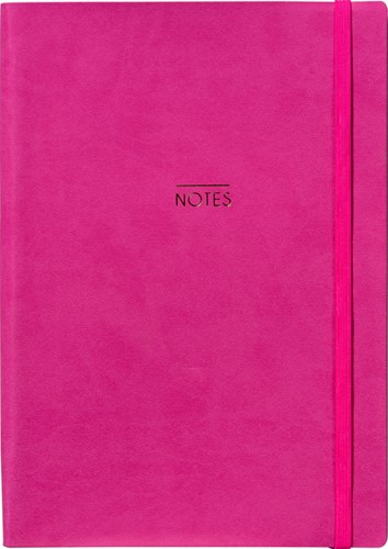 NOTITIEBOEK A5 SOFT COVER ROZE 1 Stuk
